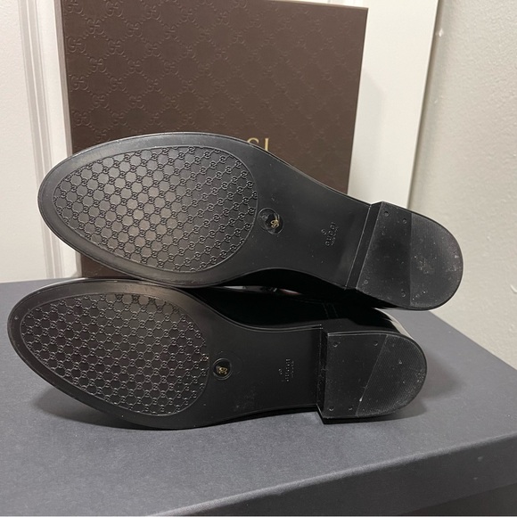 Gucci Chelsea Black Rubber Rain Boots/Booties Sz IT 39/US 9 - Picture 9 of 12